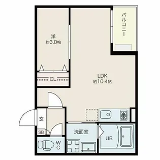 Jack osuⅠ【301号室】の間取り