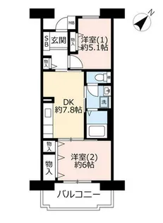URルゼフィール武庫川第2五番街【0000305号室】の間取り