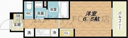 スワンズシティ新大阪ヴィーヴォ【10階】の間取り