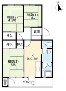 UR醍醐石田【0040106号室】の間取り