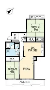 UR藤沢台第三【3220405号室】の間取り
