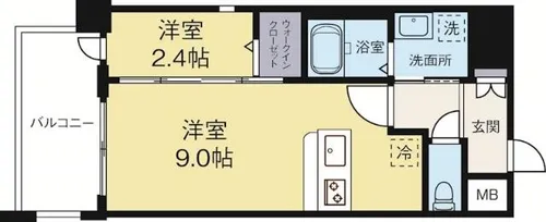 ルブラン箱崎【4階】の間取り
