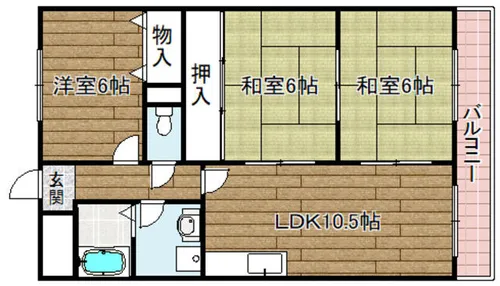 ソシアルミエール【2階】の間取り