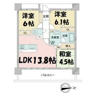 WillDo黒川【10階】の間取り
