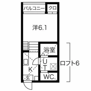 HAL FLATS【201号室】の間取り