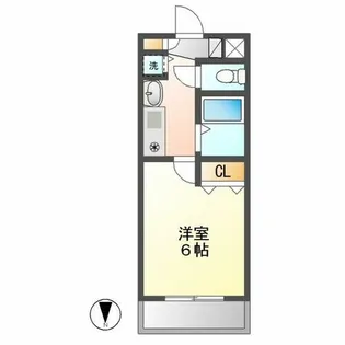 プレサンス名古屋城前【6階】の間取り