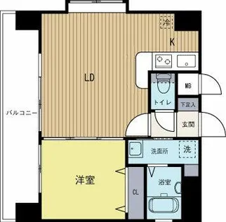 福岡県福岡市博多区千代3丁目【マンション】の間取り