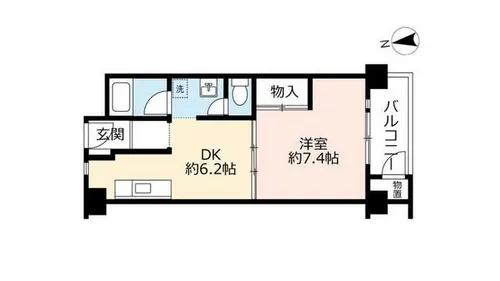 UR新多聞【2540305号室】の間取り