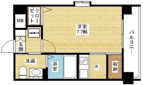 W.O.B.MIKUNI【4階】の間取り