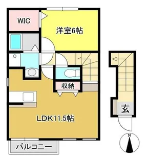 1LDKの間取り画像