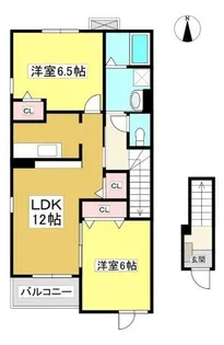アイビーガーデンA【2階】の間取り