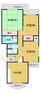 新檜尾台第1次住宅29号棟【5階】の間取り