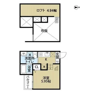ATLAUS道徳【202号室】の間取り