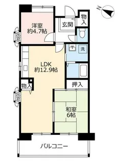 URグリーンヒルズ六甲【0070404号室】の間取り