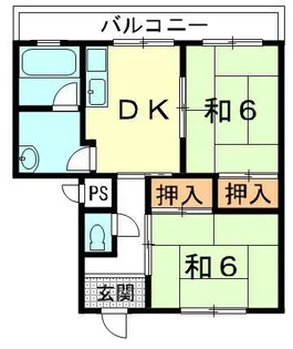 ハイツ中川【103号室】の間取り