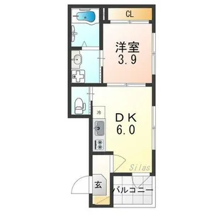アイリス伏見【2階】の間取り