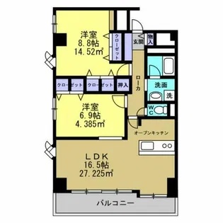ACCESS28【5C号室】の間取り