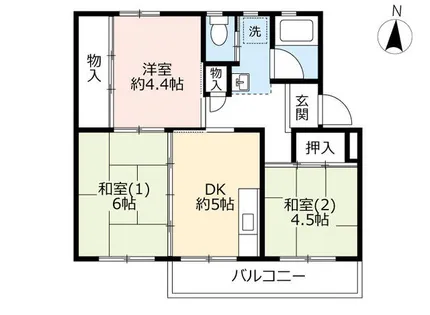 UR鶴山台【0330304号室】の間取り