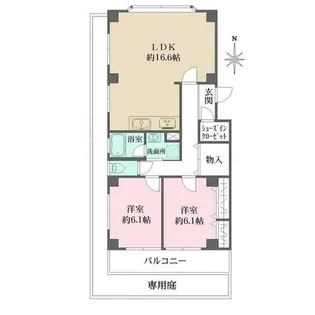 さくらそう【103号室】の間取り