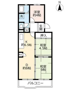 URアーバニア滝子南【0000410号室】の間取り