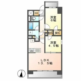 オープンレジデンシア泉【307号室】の間取り