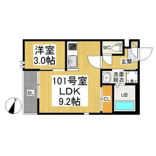 GRANDTIC LUXURY【1階】の間取り