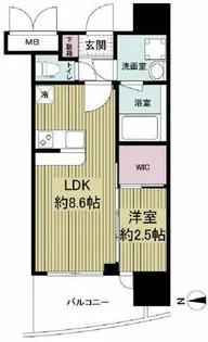 セレニテ中崎町リアン【10階】の間取り
