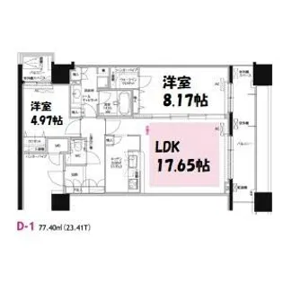 グラン・アベニュー白川公園【12階】の間取り