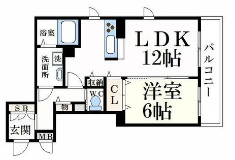 BEREO高浜町【3階】の間取り