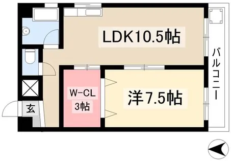豊国ビル【601号室】の間取り