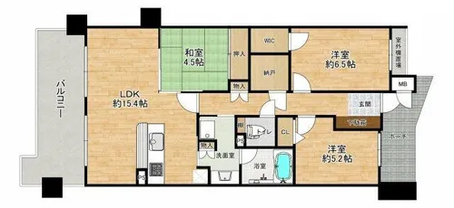 ローレルコート千里山星が丘【2階】の間取り