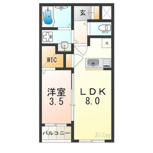 St.Residence七道【1階】の間取り