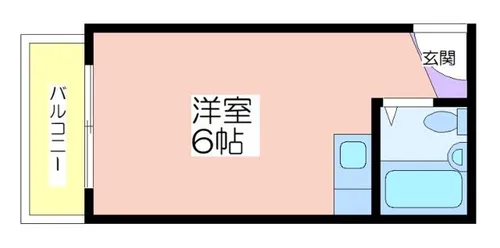 万代住之江コーポ【401号室】の間取り