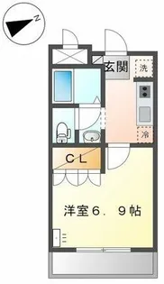 エスポアール堅田【2階】の間取り