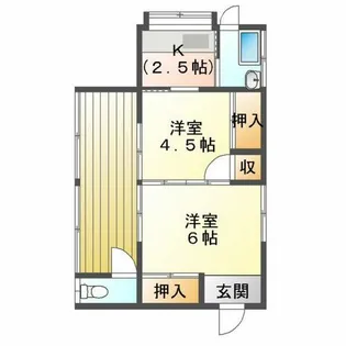 福岡県大牟田市大字歴木【一戸建】の間取り