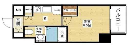 レジュールアッシュ北大阪グランドステージ【13階】の間取り