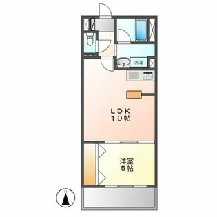 ハイリスベーネ池下【C-1号室】の間取り