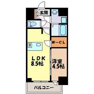 プレサンス桜通ザ・タイムズ【7階】の間取り
