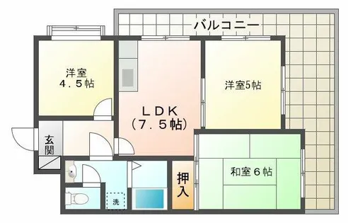 ヒルサイドテラス垂水【3階】の間取り