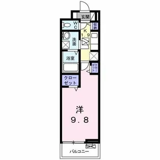 カメラート高見【3階】の間取り