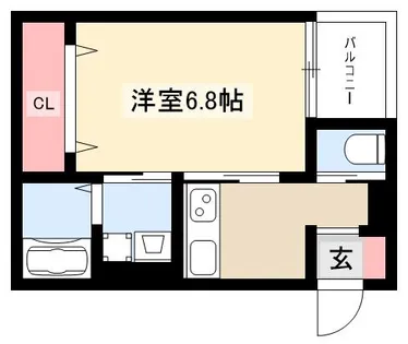 ラクーンノリタケ【1階】の間取り