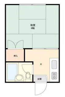 ホワイトハイツ陣原【203号室】の間取り