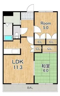 プレイス エリエゼル【2階】の間取り