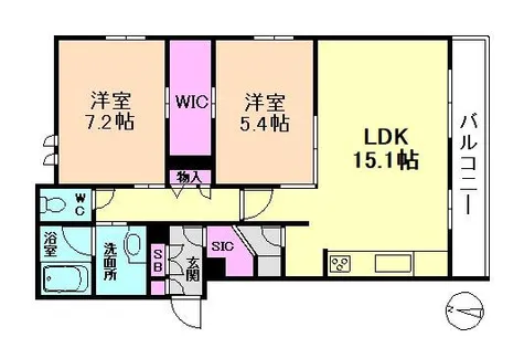 BONRAVIN Toyonaka premier【2階】の間取り