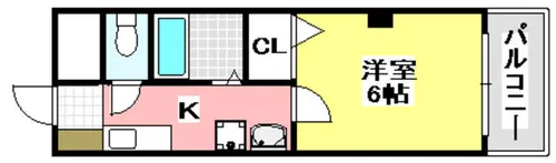 イーズ南春日丘【1階】の間取り