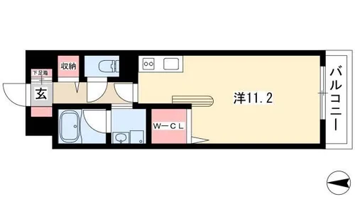 Wohnung K【303号室】の間取り