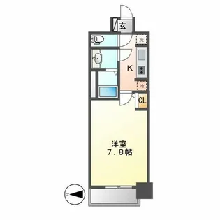 S-RESIDENCE志賀本通【4階】の間取り