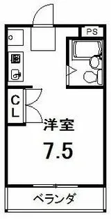 レヴァン朝日【4階】の間取り