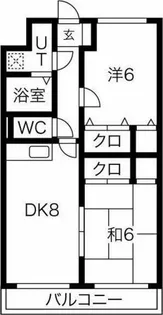 ロイヤルマンションみさき【2階】の間取り