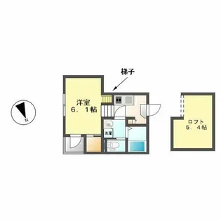 愛知県名古屋市西区城西4丁目【アパート】の間取り